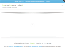 Tablet Screenshot of corporateheadshotsatlanta.com